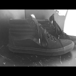 Vans SK8 black on black high top size 12 men’s